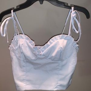 Light blue corset top never been worn